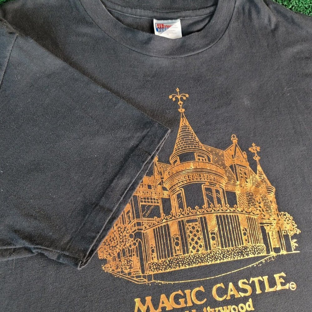 Vintage 90s Magic Castle Hollywood Clubhouse For Magician RARE US Made Shirt XL - Picture 6 of 8